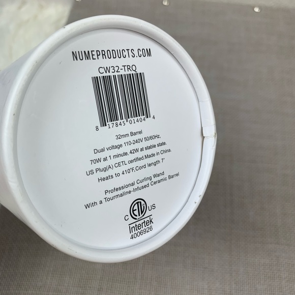 NuMe Classic Curling Wand 32 MM Turquoise. - Picture 6 of 9